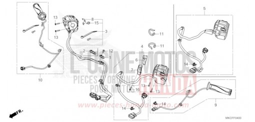 CONTACTEUR DE POIGNEE GL1800BDN de 2022